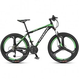 Dsrgwe Bicicletas de montaña Fat Tires Bicicleta de Montaña, Bicicleta de montaña, marco de aluminio de aleación de bicicletas de montaña, doble disco de freno y suspensión delantera, de 26 pulgadas de ruedas, velocidad 27 ( Color : A )
