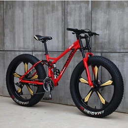 ZWR Bicicleta Bicicleta de montaña de 26 pulgadas con frenos de disco, marco de acero al carbono, bicicleta de montaña para hombre y mujer (color: 24 velocidades, tamaño: naranja 3 Spoke)