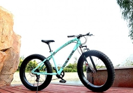 Doris Bicicleta Bicicleta De Montaña De 26 Pulgadas, Frenos De Doble Disco Speed ​​Shift MTB, 4.0 Widen Fat Tire Suspension Bicicletas De Montaña para Hombres Y Mujeres, Verde, 26inch 7speed