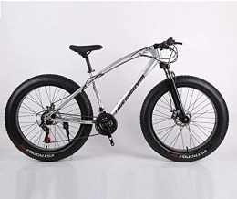  Bicicletas de montaña Fat Tires Bicicleta de montaña de aluminio para Jungen, M?dchen, 21 Gang Schaltung, Scheibenbremse 26 Zoll 4.0 Reifen Rahmen Alu MTB Plata