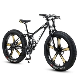 FAXIOAWA Bicicleta Bicicletas de montaña con ruedas gruesas de 26 * 4, 0 pulgadas, bicicleta de montaña con neumáticos gordos para adultos, bicicleta de velocidad 7 / 21 / 24 / 27 / 30, marco de acero con alto contenido de car