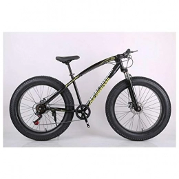 ACDRX Bicicletas de montaña Fat Tires Bicicletas de montaña de 26 pulgadas, para nios y nias, neumticos gruesos, negro, 27 / 7 / 21 / 24, velocidad de 26 pulgadas, 24 velocidades