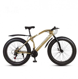 GASLIKE Bicicleta Bicicletas de montaña de bicicleta de 26 pulgadas para adultos, bicicleta de montaña Fat Tire Mountain, bicicleta de MTB rígida de freno de disco doble, marco de acero de alto carbono, D, 24 speed