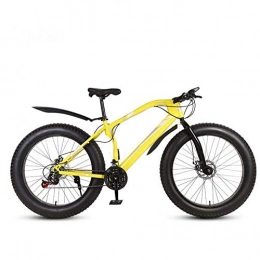 GASLIKE Bicicleta Bicicletas de montaña de bicicleta de 26 pulgadas para adultos, bicicleta de montaña Fat Tire Mountain, bicicleta de MTB rígida de freno de disco doble, marco de acero de alto carbono, E, 24 speed