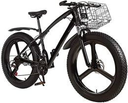 CCLLA Fat Tire Bicicleta de montaña Outroad para Hombre, 3 radios, 26 Pulgadas, Doble Freno de Disco, Bicicleta para Adolescentes Adultos