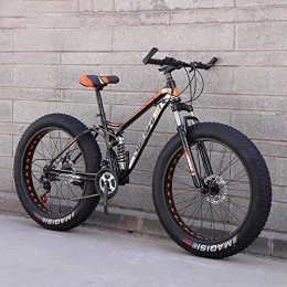 CXY-JOEL Bicicleta CXY-JOEL Adult Fat Tire Mountain Bike Off-Road Snow Bike Doble Freno de Disco Cruiser Bicicletas Playa Bicicleta 26 Pulgadas Ruedas-B_7 Velocidad