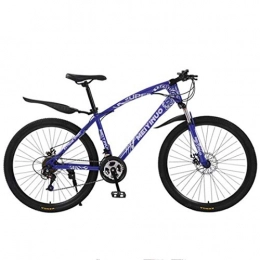 GXQZCL-1 Bicicletas de montaña Fat Tires GXQZCL-1 Bicicleta de Montaa, BTT, Bicicleta de montaña, 26" Marco de Acero al Carbono Bicicletas Ravine, Doble Disco de Freno Delantero Suspensin MTB Bike (Color : Blue, Size : 21 Speed)