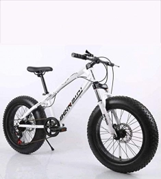 MJY Bicicleta MJY Fat Tire - Bicicleta de montaña para hombre, freno de disco doble / bicicletas de crucero con marco de acero con alto contenido de carbono, bicicleta de moto de nieve en la playa, ruedas de 26 pu
