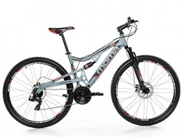 Moma Bikes Bicicletas de montaña Fat Tires Moma Bikes EQX 29" - Bicicleta Montaña, SHIMANO 24V, Doble Freno Disco, Doble Susp. Talla L-XL (1.80-2.00m)