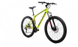 Moma Bikes Bicicletas de montaña Fat Tires Moma Bikes MTB Plus 27, 5" - Bicicleta Montaña, Shimano profesional TZ-50 21 vel, Dirección integrada, Amarillo, M-L (1, 65-1, 79 m)