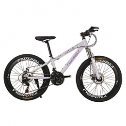 MYMGG Bicicletas de montaña Fat Tires MYMGG Bicicleta de montaña con Estructura de Acero al Carbono de 24 velocidades Ruedas de 26 Pulgadas con Frenos de Disco