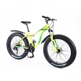 MYTNN Bicicleta MYTNN Fatbike 2020 Fat Tyre - Bicicleta de montaña (Ruedas de 26", 21 velocidades, 47 cm), Amarillo