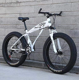 QZ Bicicleta QZ Montaa for Bicicleta for Adultos Hombres Mujeres, Fat Tire Bike MBT, el Marco de Acero de Alta Rgidas de Carbono y con Amortiguador de la Horquilla Delantera, Doble Disco de Freno