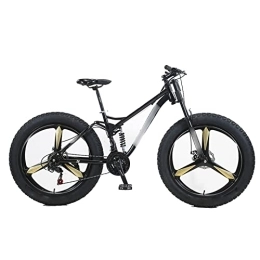 TABKER  TABKER Bicicleta de montaña Bicicleta de grava Bicicletas Estudiante Velocidad Variable Playa Moto de Nieve Neumáticos anchos Neumáticos Grasos (Color: Schwarz)