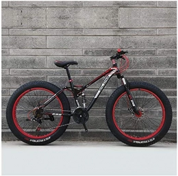 XinQing Bicicleta XinQing Bicicletas de montaña para Hombre y Mujer, Cuadro de Acero con Alto Contenido de Carbono, Bicicleta de montaña rígida con Freno de Disco Dual, 26 Pulgadas y 27 velocidades