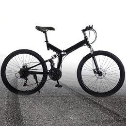 Bicicleta de montaña de 26 pulgadas para hombre, bicicleta plegable con suspensión completa con 21 velocidades - Bicicleta de hombre, bicicletas con frenos de disco dobles
