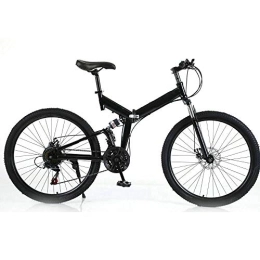 Fetcoi Bicicleta Bicicleta de montaña de 26 pulgadas para niño y niña, plegable, freno en V, peso de carga de 150 kg
