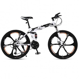 Lxyfc Bicicleta Bicicleta de montaña Mountainbike Bicicleta De 26 pulgadas de bicicletas de montaña, bicicletas plegables hardtail, suspensión completa y doble freno de disco, marco de acero al carbono MTB Bicicleta
