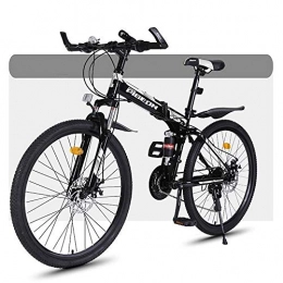 JLFSDB Bicicleta Bicicleta de montaña Mountainbike Plegable bicicletas de montaña de MTB, 26 pulgadas Barranco bicicletas, suspensión completa y doble freno de disco, ruedas de radios ( Color : A , Size : 27-speed )