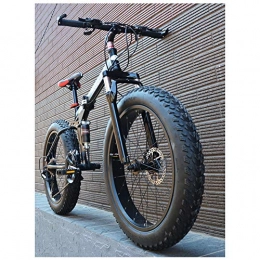 ACDRX Bicicletas de montaña plegables Bicicletas de montaña, 26 pulgadas, 21 velocidades, bicicleta de freno de disco dual, bicicleta de montaña para adultos todo terreno, asiento ajustable y manillar