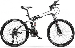 BUK Bicicletas de montaña plegables BUK Bicicleta de Montaña MTB, para Mujer, Plegable, Bicicleta MTB de 24 / 26 Pulgadas con 10 Ruedas de Corte 5