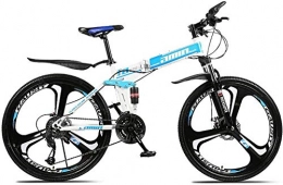 BUK Bicicletas de montaña plegables BUK Bicicleta Montaña, para Mujer, Plegable, Bicicleta MTB de 24 / 26 pulgadas-26 Pulgadas_30 Velocidad