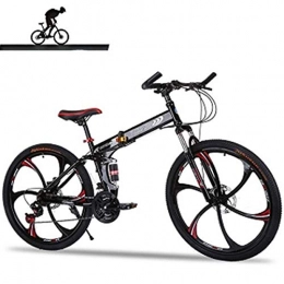 Dapang Bicicleta Dapang Bicicleta de montaña con suspensión Completa. Cuadro de Aluminio de 21 velocidades, Bicicleta de 26 Pulgadas, Black