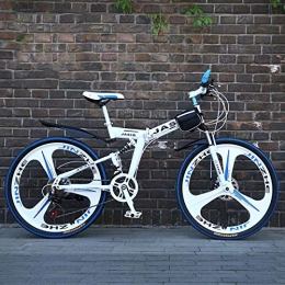 Dapang Bicicleta Dapang Bicicleta de montaña Plegable con 26"aleacin de magnesio sper Ligera, suspensin Completa Premium y Shimano 21 Speed Gear, 10, 24