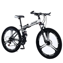 DODOBD Bicicleta Plegable de 26 Pulgadas, Unisex para Adulto, Bicicleta de Montaña Plegable, Marco de Acero de Alto Carbono, Absorción de Impacto, Sistema de Frenos de Seguridad