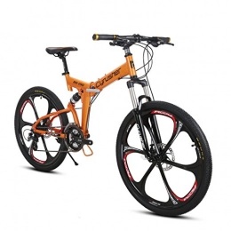 Extrbici Bicicleta Extrbici Bicicleta de montaña MTB Bike RD100 Bicicleta Plegable 26" X 17" aleación de Aluminio Marco Shi-Mano 24 velocidades con suspensión Completa Doble Freno de Disco mecánico para