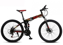 FBDGNG Bicicletas de montaña plegables FBDGNG Bicicleta de montaña plegable 27 velocidades Bicicletas marco de aluminio freno de disco