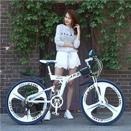 GuiSoHn Bicicletas de montaña plegables GuiSoHn - Bicicletas de montaña para adultos, 26 pulgadas, bicicleta plegable de acero al carbono, color GuiSoHn-5498446623, tamaño talla única