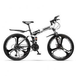 GUOCAO Bicicleta de montaña plegable para deportes al aire libre, 26 pulgadas, 30 velocidades, velocidad variable, doble absorción de golpes, para hombre, bicicleta para exteriores, para adultos
