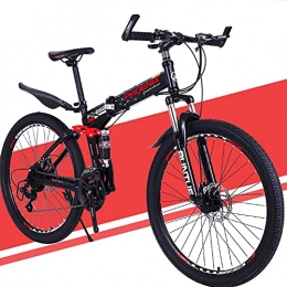 GWL Bicicleta GWL Bicicleta Plegable para Adultos, 24 26 Pulgadas Bike Sport Adventure - Bicicleta para Joven, Mujer Mountain Bike, Aluminio, Unisex Adulto / 24inch / 21speed