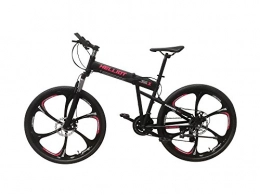 Helliot Bikes Hummer 01 Bicicleta de montaña Plegable, Adultos Unisex, Negra, M-L