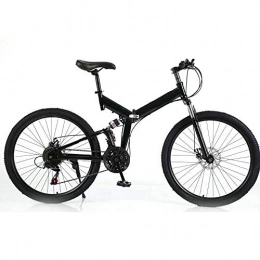 Jintaihua Bicicleta Jintaihua Bicicleta de montaña MTB de 26", Bicicleta de montaña Cuesta Abajo Plegable de Acero al Carbono para Adultos