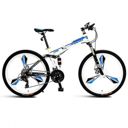KOSGK Bicicleta KOSGK Bicicleta Hombre Trail Mens 26 'Wheel Mountain Bike 27 Speed Small 17' Cuadro para Taller Riders, Azul
