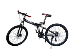 LAZY SPORTS Bicicletas de montaña plegables LAZY SPORTS Bicicleta Montaña Plegable con Aluminio Reforzado Ligero (Negro)