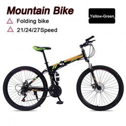 LYRWISHJD Bicicletas de montaña plegables Mountain Bike