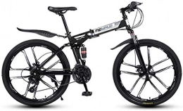 Dirty hamper Bicicleta Mountain Bike 26 - Bicicleta de montaña de 21 velocidades para adultos, marco de suspensión completa de aluminio, horquilla de suspensión, freno de disco
