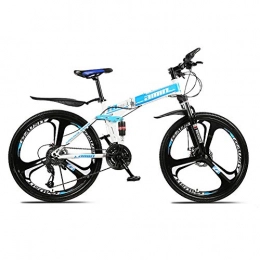 Mountain Bikes Bicicleta Mountain Bikes Bicicletas plegables para adultos, bicicleta de adultos, 24" / 26", 3 / 6 / 10 rueda de corte, MTB, azul, cambio de 27 etapas
