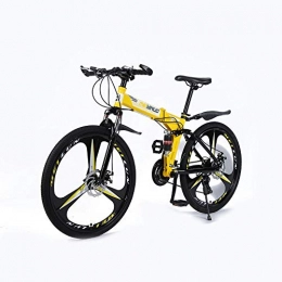 MRQXDP Bicicleta MRQXDP Bicicletas de montaña Ligeras de 27 velocidades Bicicletas de aleación más Fuertes 26 Pulgadas, MTB, suspensión de Horquilla, Bicicleta para Mujeres / Hombres, jóvenes y Adultos, Amarillo