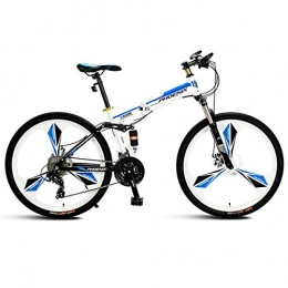 Dapang Bicicleta Rastro Hombre 26"Rueda Bicicleta de montaña 27 Velocidad Pequeo 17" Cuadro para Jinetes ms Altos, Blue