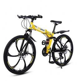 TriGold Bicicleta TriGold Velocidad Bicicleta Suspensión Completa Bicicleta Urbana, Plegable Bicicleta De Montaña Hombre 26 Pulgadas, Adulto Bicicleta De Carretera Frenos De Disco Mujer-A 27 Velocidad