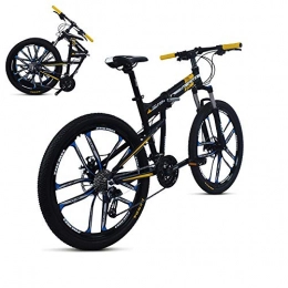 ZXCTTBD Bicicleta ZXCTTBD Compacto Bicicleta Plegable, 27 Velocidades Suspensin Completa Premium Shimano, Adulto Folding Bike con Doble Freno de Disco, First Class Urbana Bicic Plegable, 26 Pulgadas