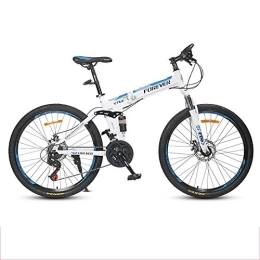 ZYD Bicicletas de montaña plegables ZYD Bicicleta portátil de 26"Bicicleta de montaña Bicicleta Plegable de Acero de Alto Carbono Ligera