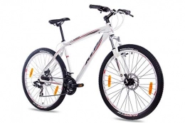 KCP Bicicletas de montaña 27, 5" Aduana bicicleta de montaña bicicleta KCP GARRIOT Unisex con 21 marcha SHIMANO weiss, tamaño 48 cm, tamaño de rueda 27.50 inches