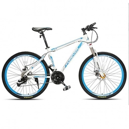 M-YN Bicicletas de montaña 27 Bicicleta De Montaña De Velocidad W Dual Disc Frenos | 26 " / 27.5" Bicicleta Todo Terreno Con Suspensión Completa | Carretera Adulta Y Bicicleta Offroad Para Hombres Mujere(Size:26inch, Color:azul)