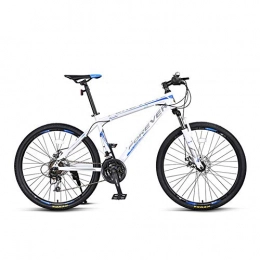 ACDRX Bicicletas de montaña Adulto 26 Pulgadas 24 Velocidades Bicicleta MontaA, Ciclismo, Ciclismo De MontaA SuspensiN Delantera De Doble Disco De Freno, Marco De Acero De Alto Carbono, Azul