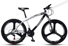 GMZTT Bicicleta Adulto bicicleta 24 pulgadas, 21 velocidad de bicicleta de montaña, Marco de acero de alto carbono, alta dureza Off-Road disco doble BrakesWith absorcin de choque Adecuado para lugares al aire libre